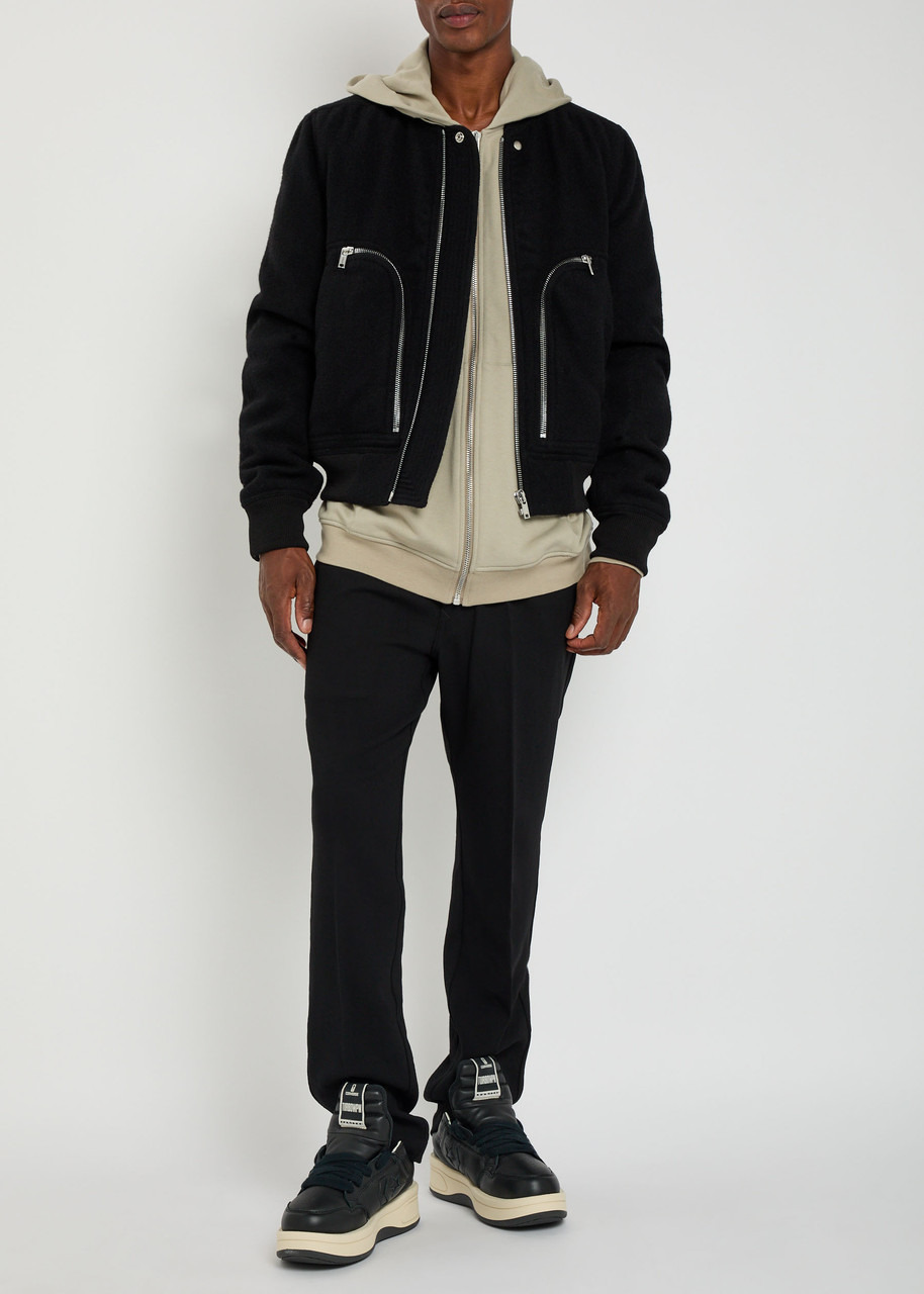 Rick Owens Bauhaus Flight Wool Bomber Jacket - 4