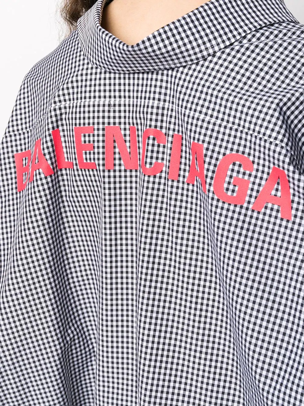 Cocoon Swing gingham shirt - 5