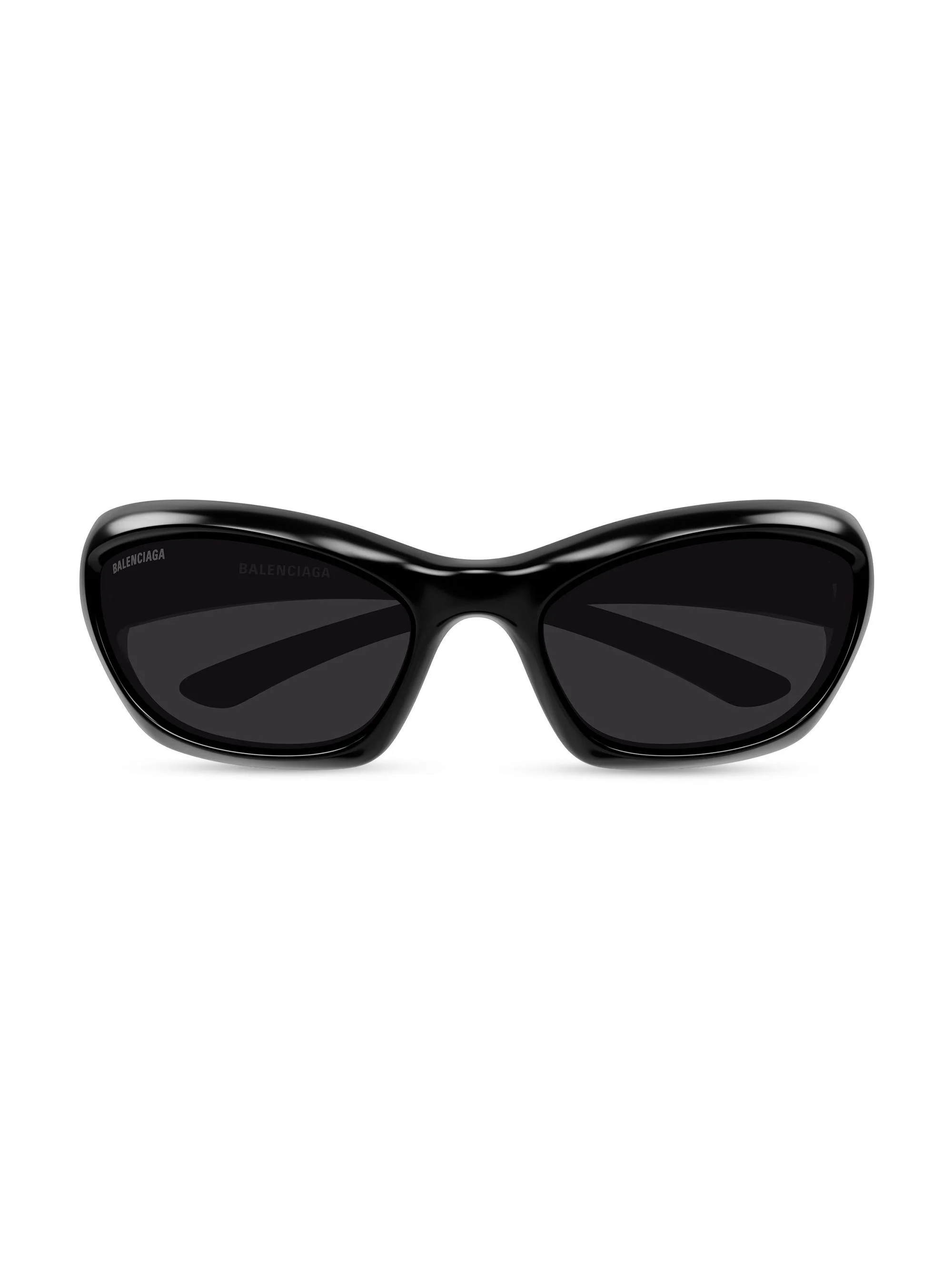 Men's Racer 65MM Directional Sunglasses - Black - 1