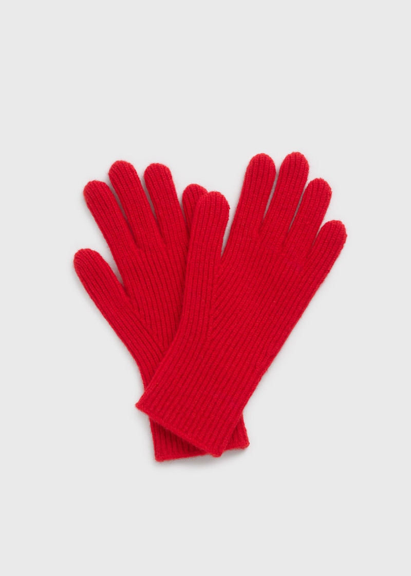 Cashmere gloves poppy 4