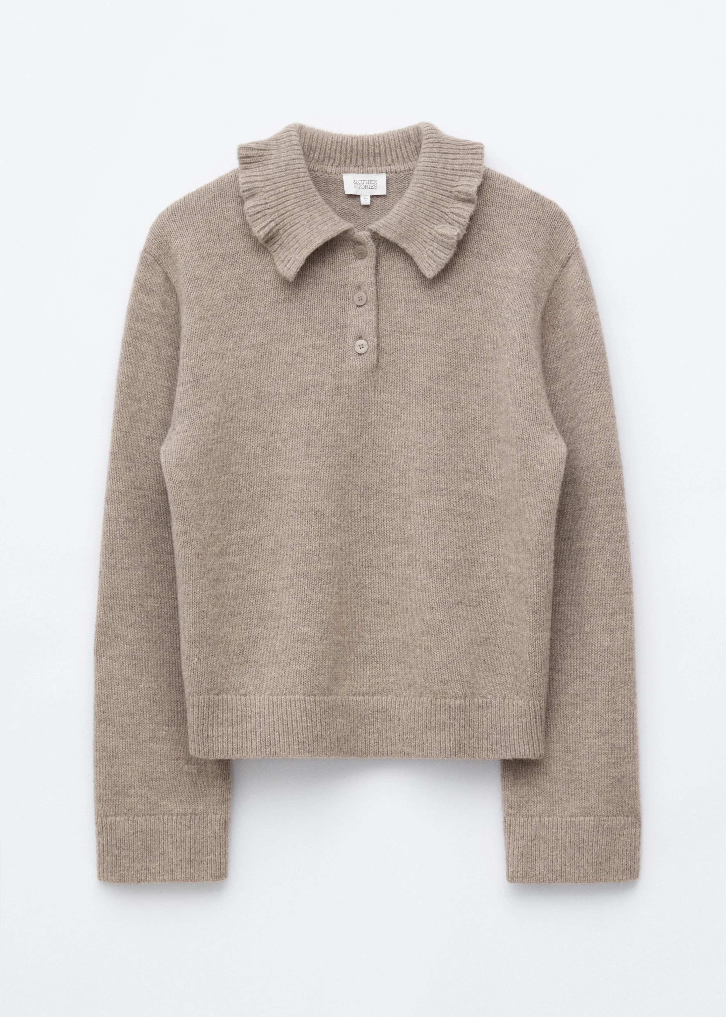 Ruffle-Collar Jumper - 1