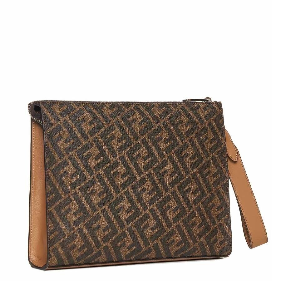 Fendi Diagonal FF Zip Clutch Purse - 2