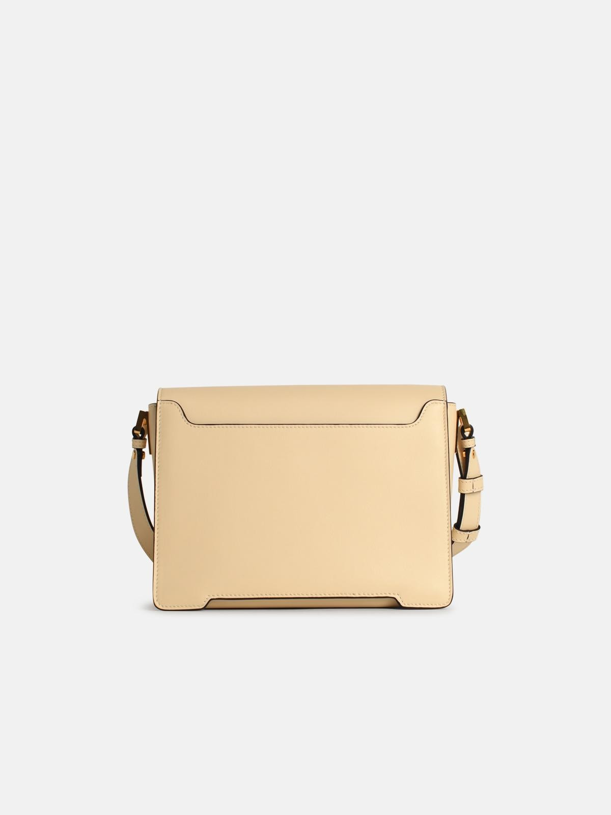 'NEW TRUNK' IVORY LEATHER CROSSBODY BAG - 3