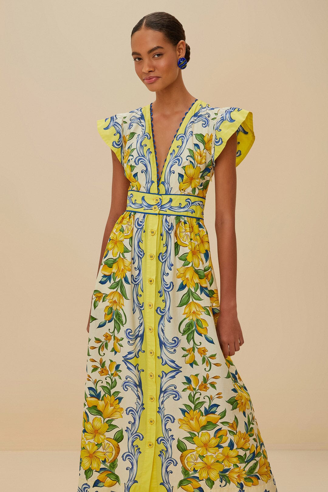 Off-White Sicily Scarf Organic Cotton Maxi Dress - 3