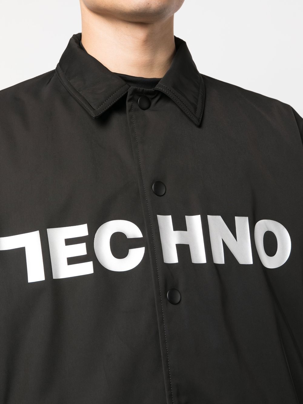 'TECHNO' shirt jacket - 5