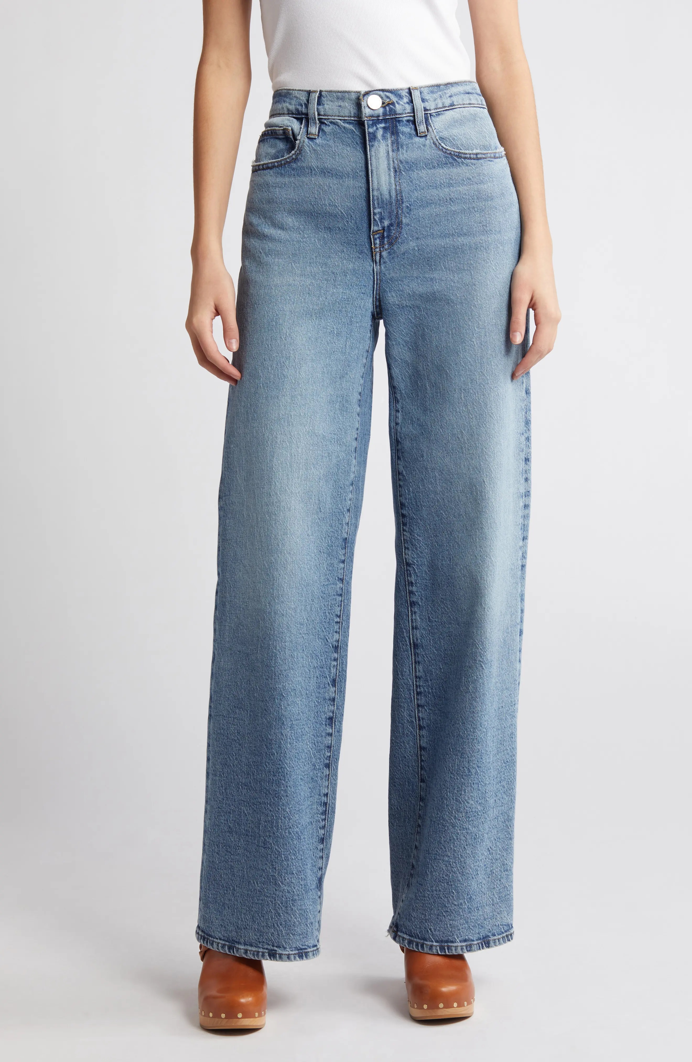 Le Jane High Waist Wide Leg Jeans - 1