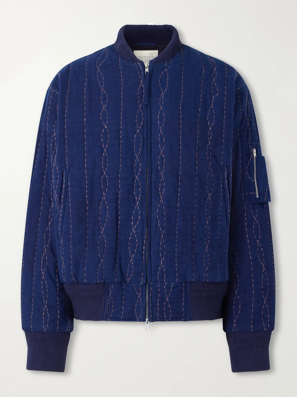 Max Embroidered Cotton Bomber Jacket - 1