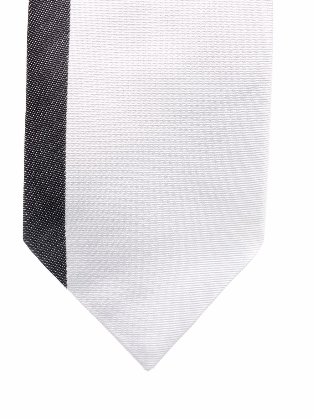 two-tone silk tie - 2