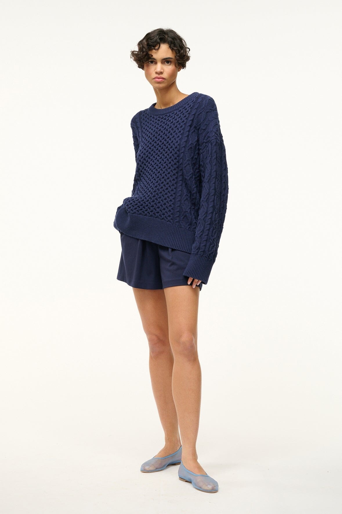 STAUD TRACY SWEATER NAVY - 3