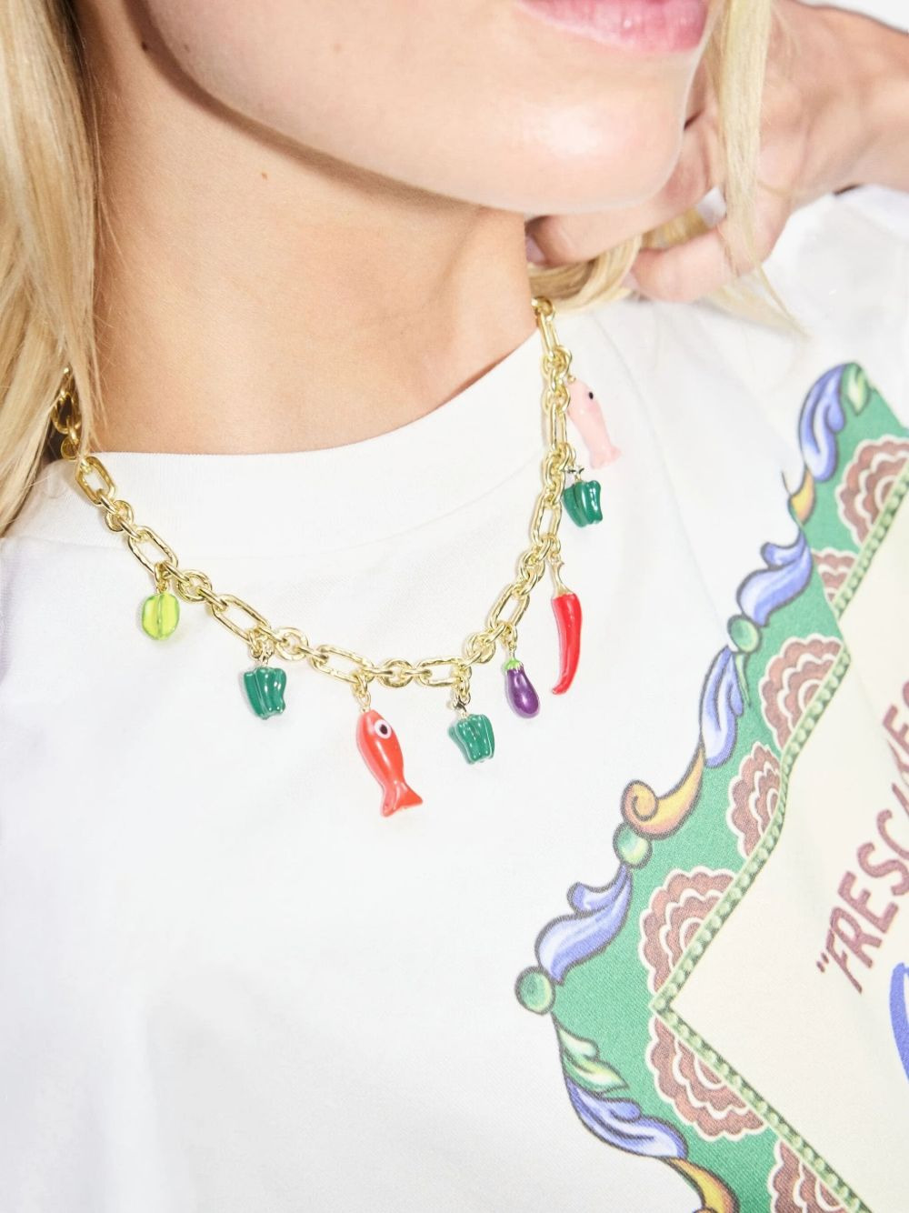 charm chain necklace - 2