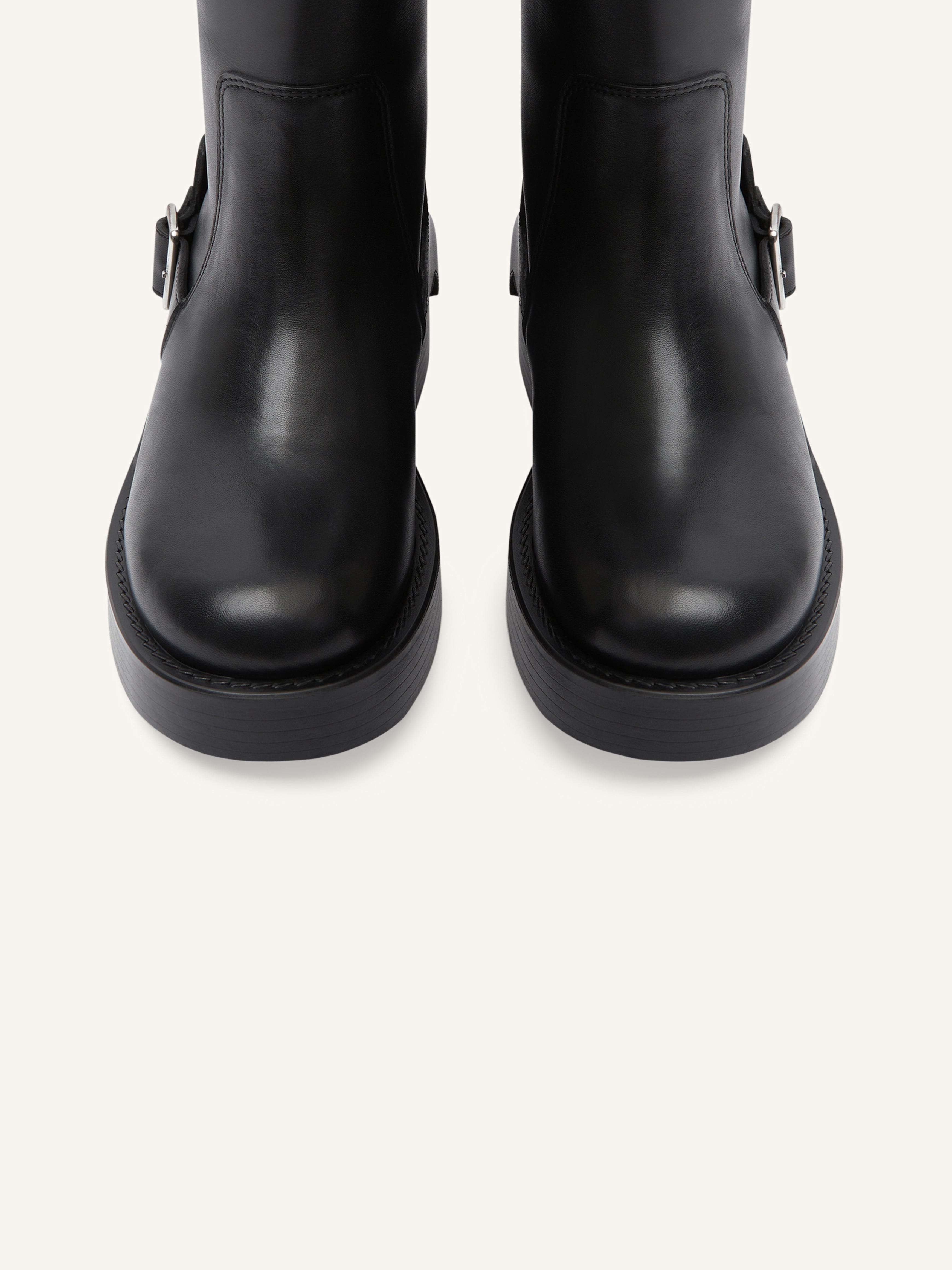AMERICANA HARNESS LEATHER BOOTS - 4