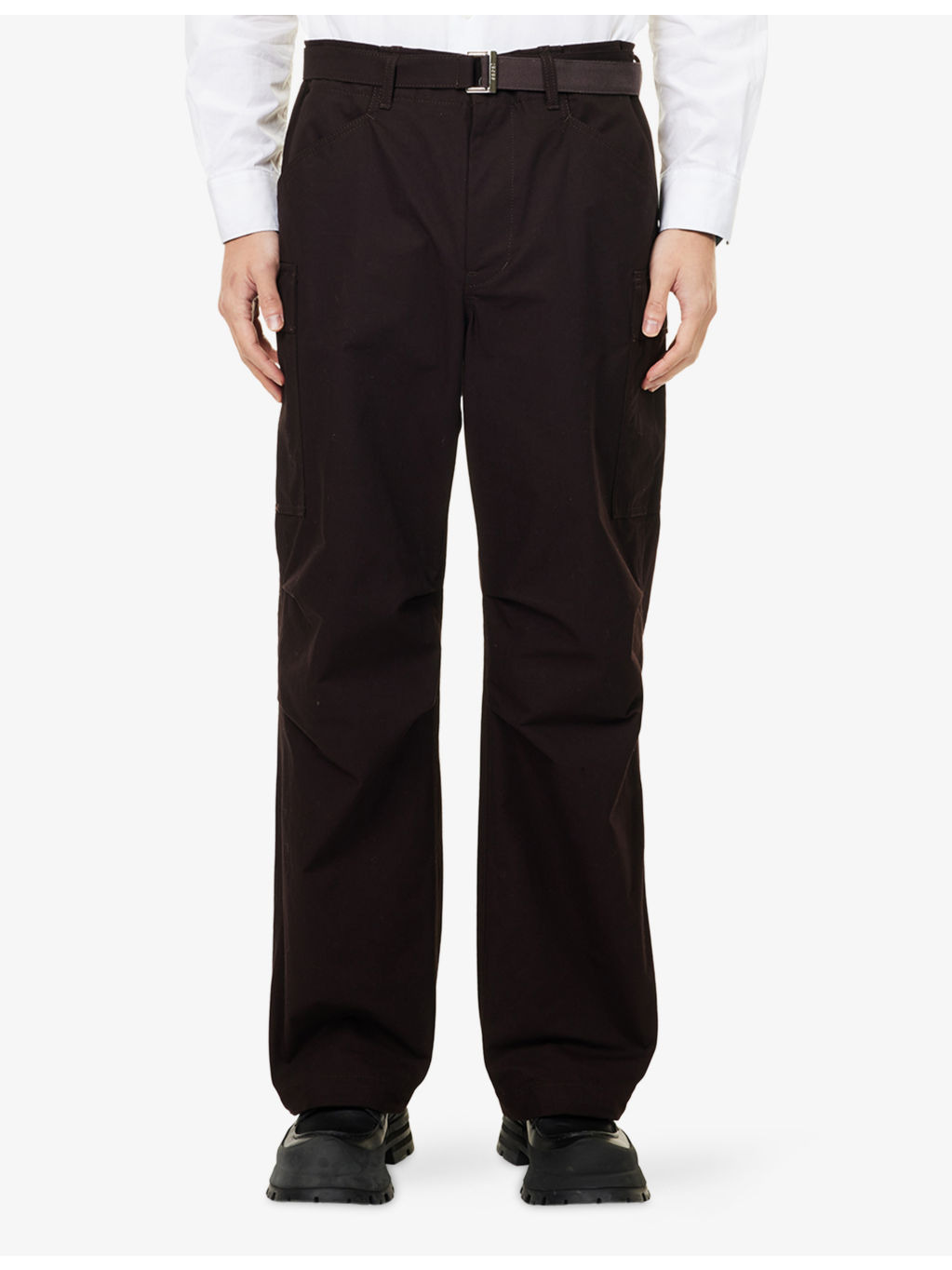 Straight-Leg Belted Wool And Cupro Suiting Trousers - 3