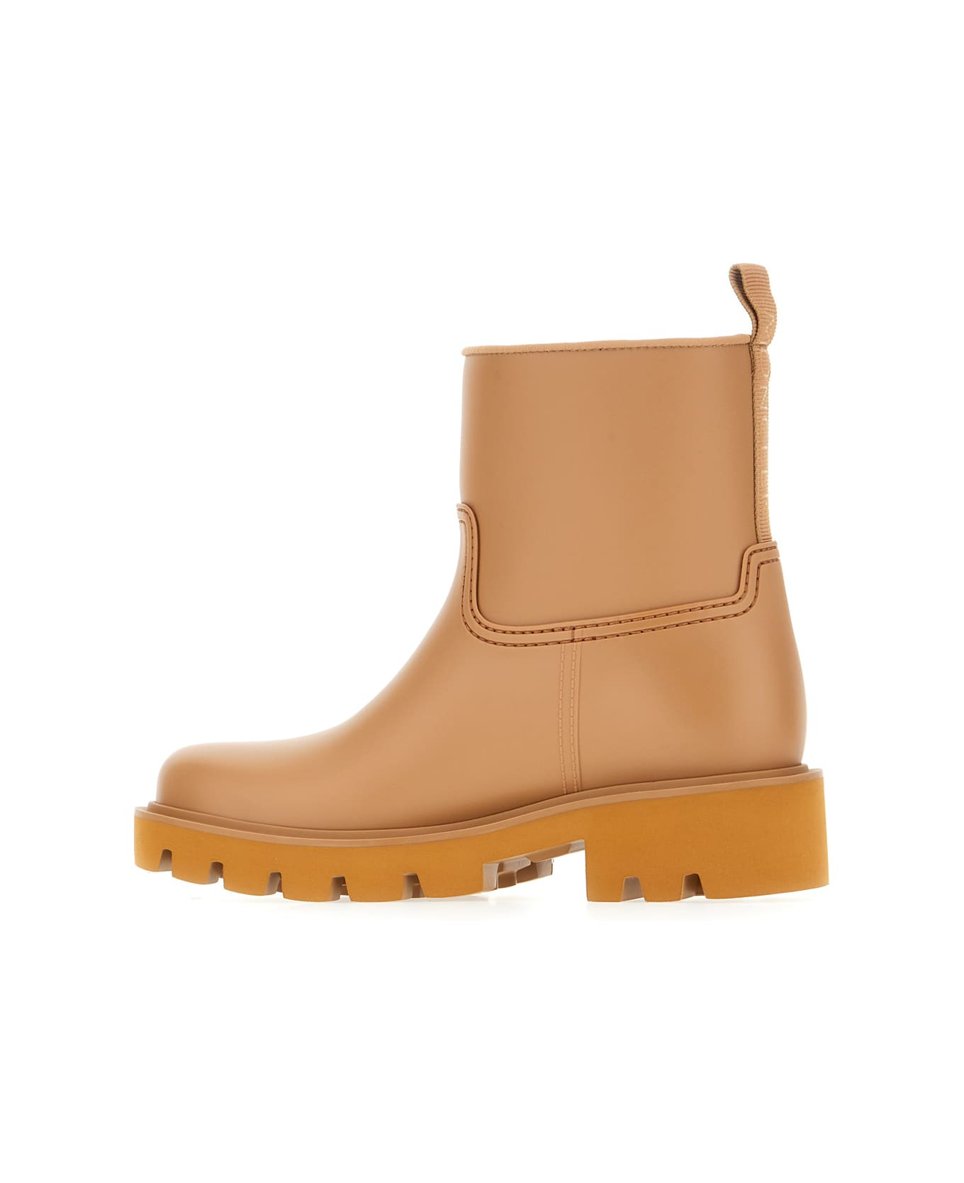 Beige Rubber Kickstream Ankle Boots - 3