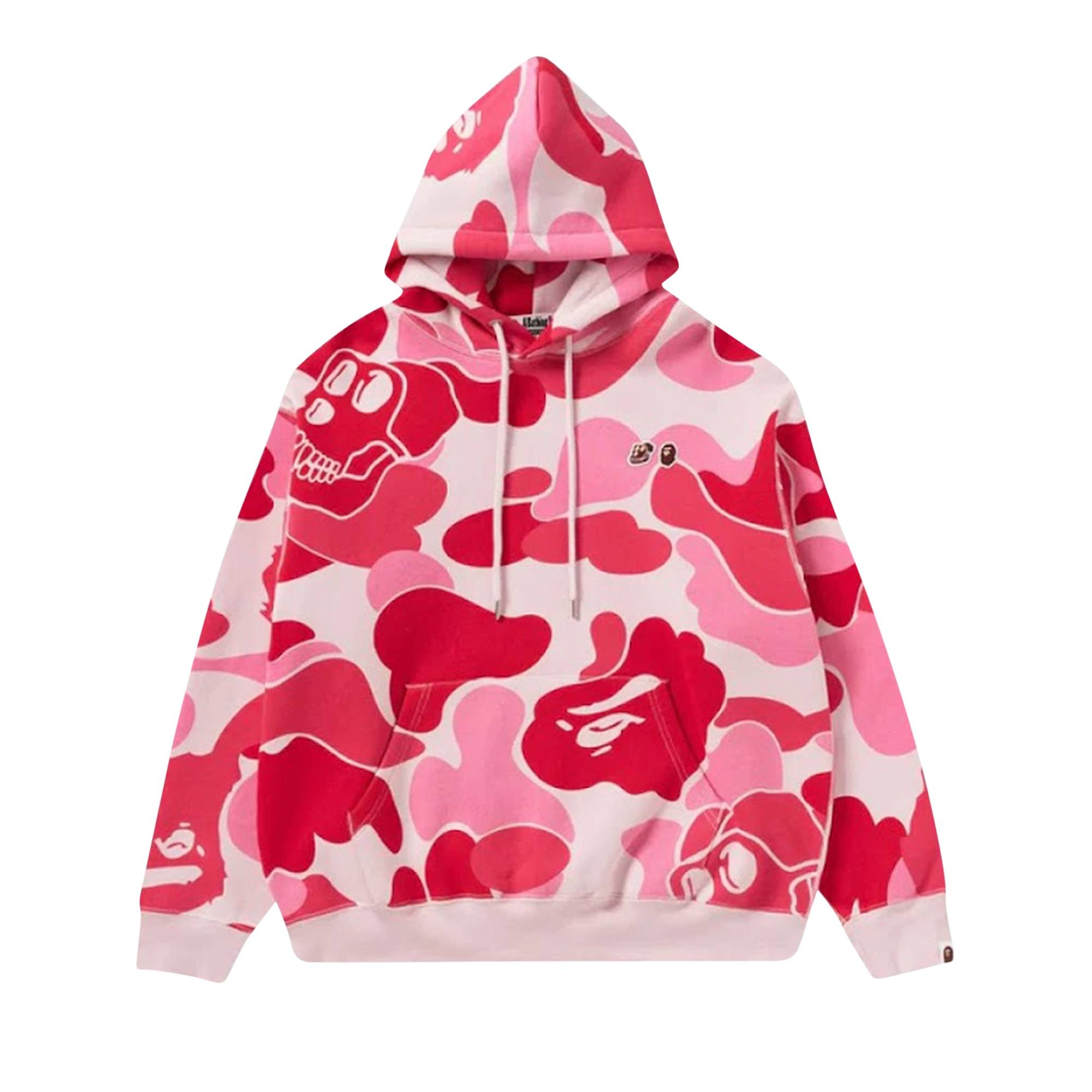 BAPE x BAYC Camo Pullover Hoodie 'Pink' - 1