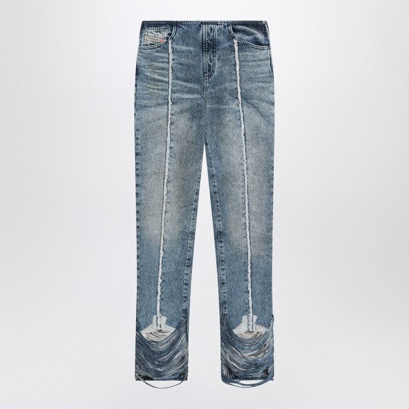 BOOTCUT JEANS D-GINNA BLUE WASHED EFFECT - 1