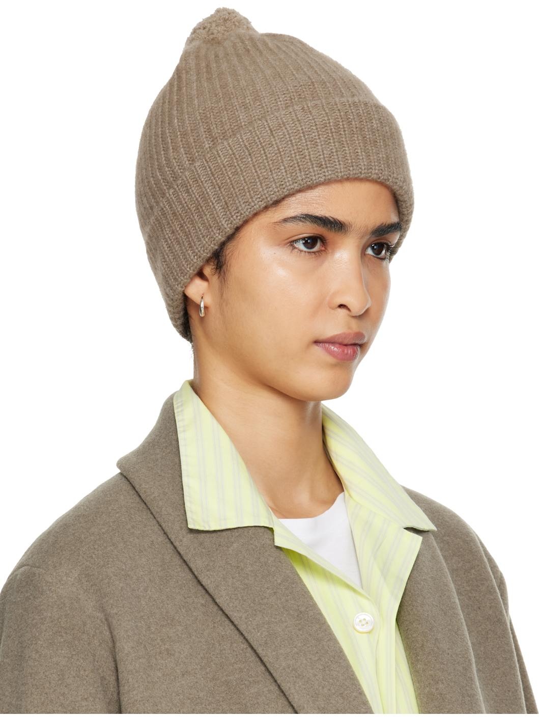 SSENSE Exclusive Brown AURALEE Edition Night Knit Beanie - 2