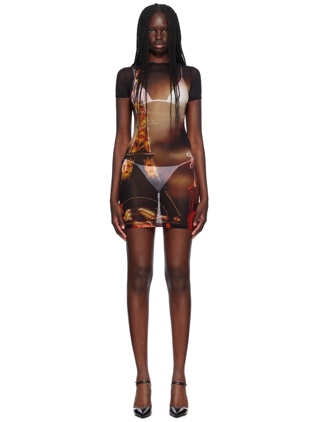 Black & Red 'The Pigalle' Minidress - 1