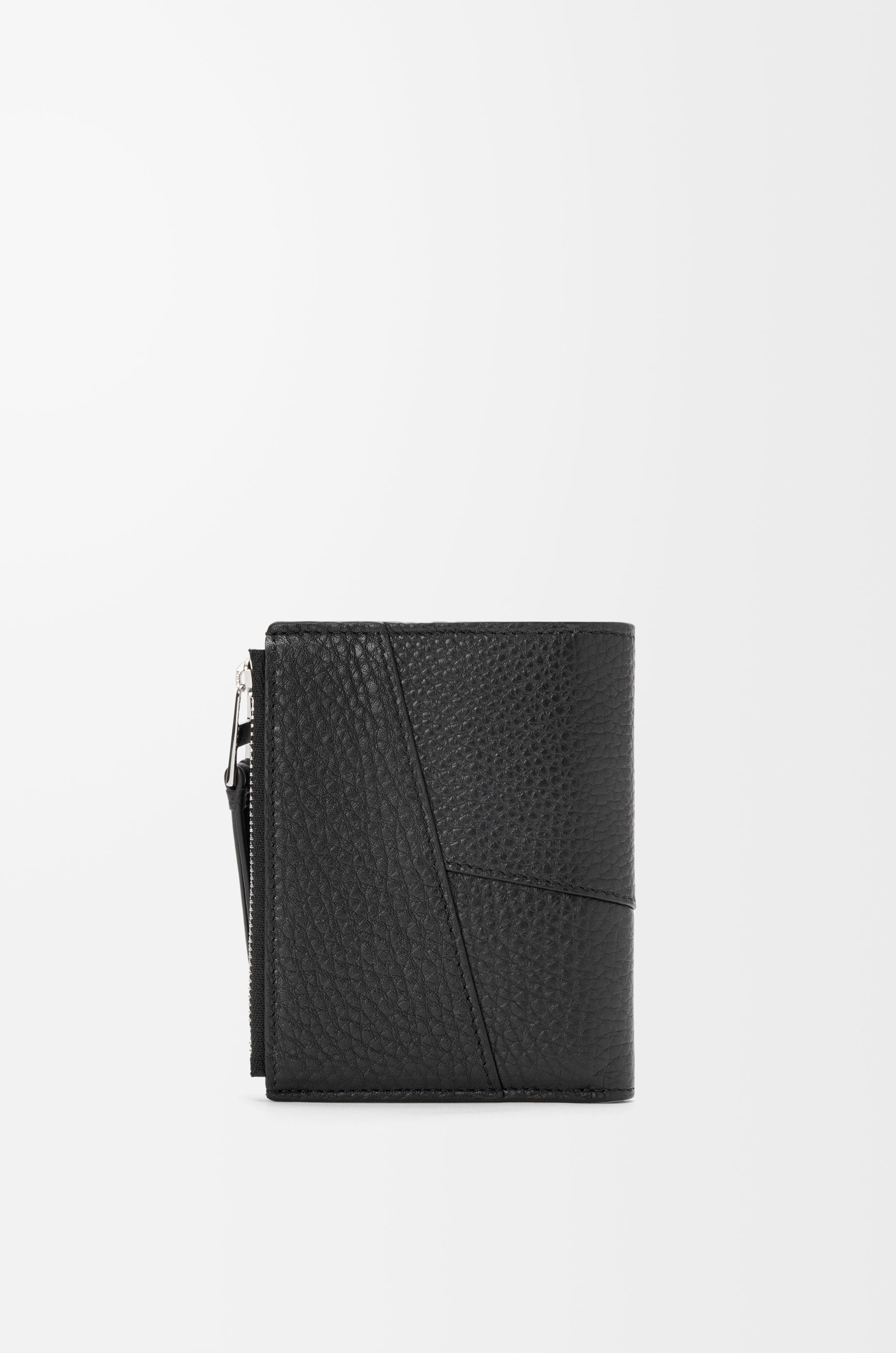 Puzzle slim compact wallet in supple grained calfskin - 4