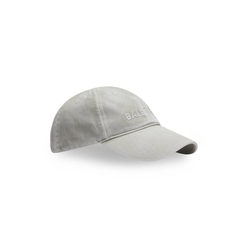 BALENCIAGA Women's Logo Front Cap in White outlook