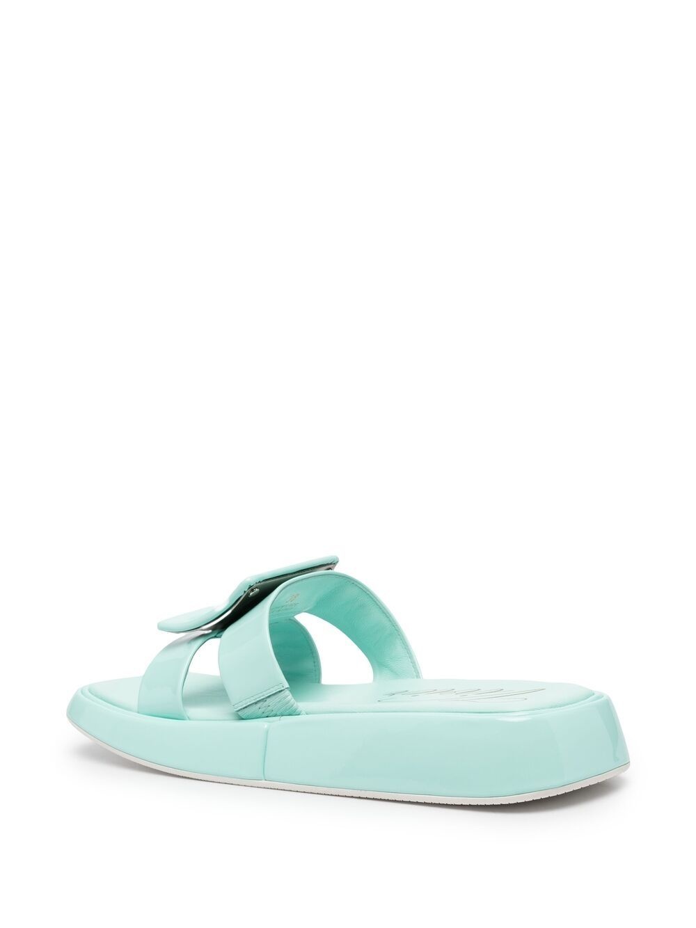 buckle-embellished slides - 3
