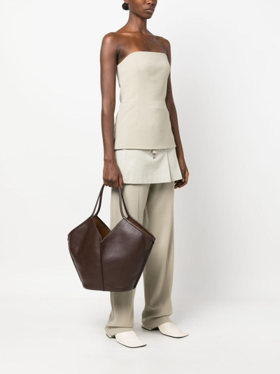 HEREU Callela leather tote bag outlook