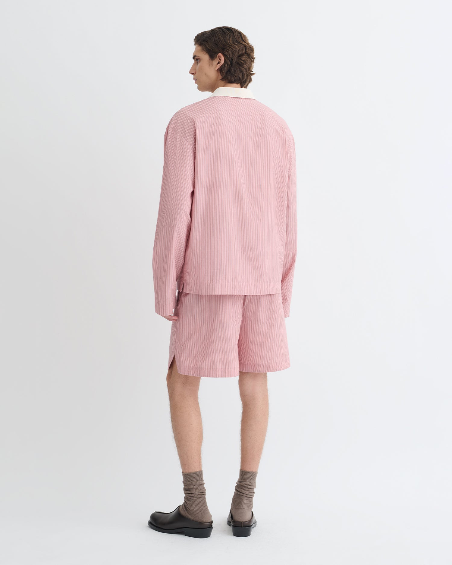 Striped Polo Neck Top - 6