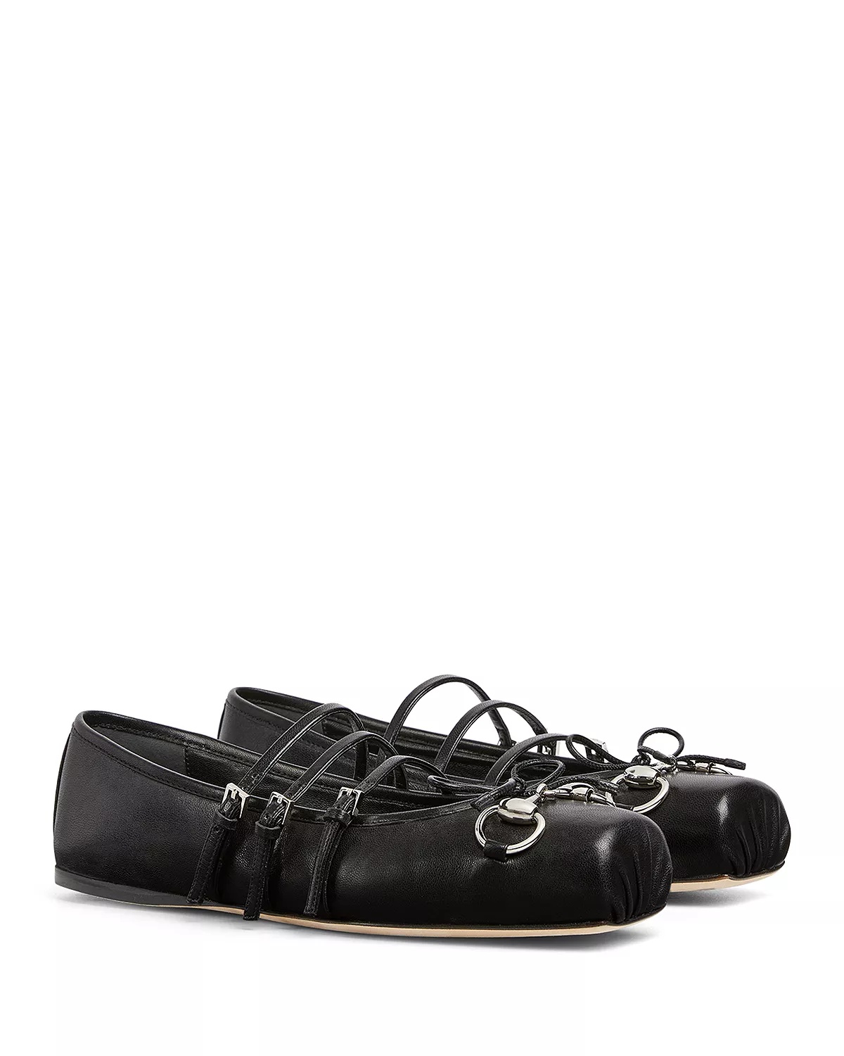 Women's Horsebit Buckled Flats - 5