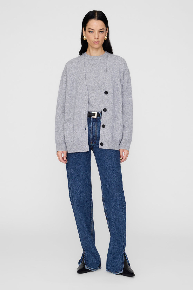 ANINE BING Jackson Cardigan - Medium Heather Grey outlook