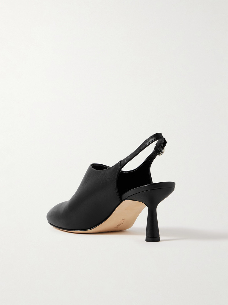 70mm 가죽 slingback 펌프 3