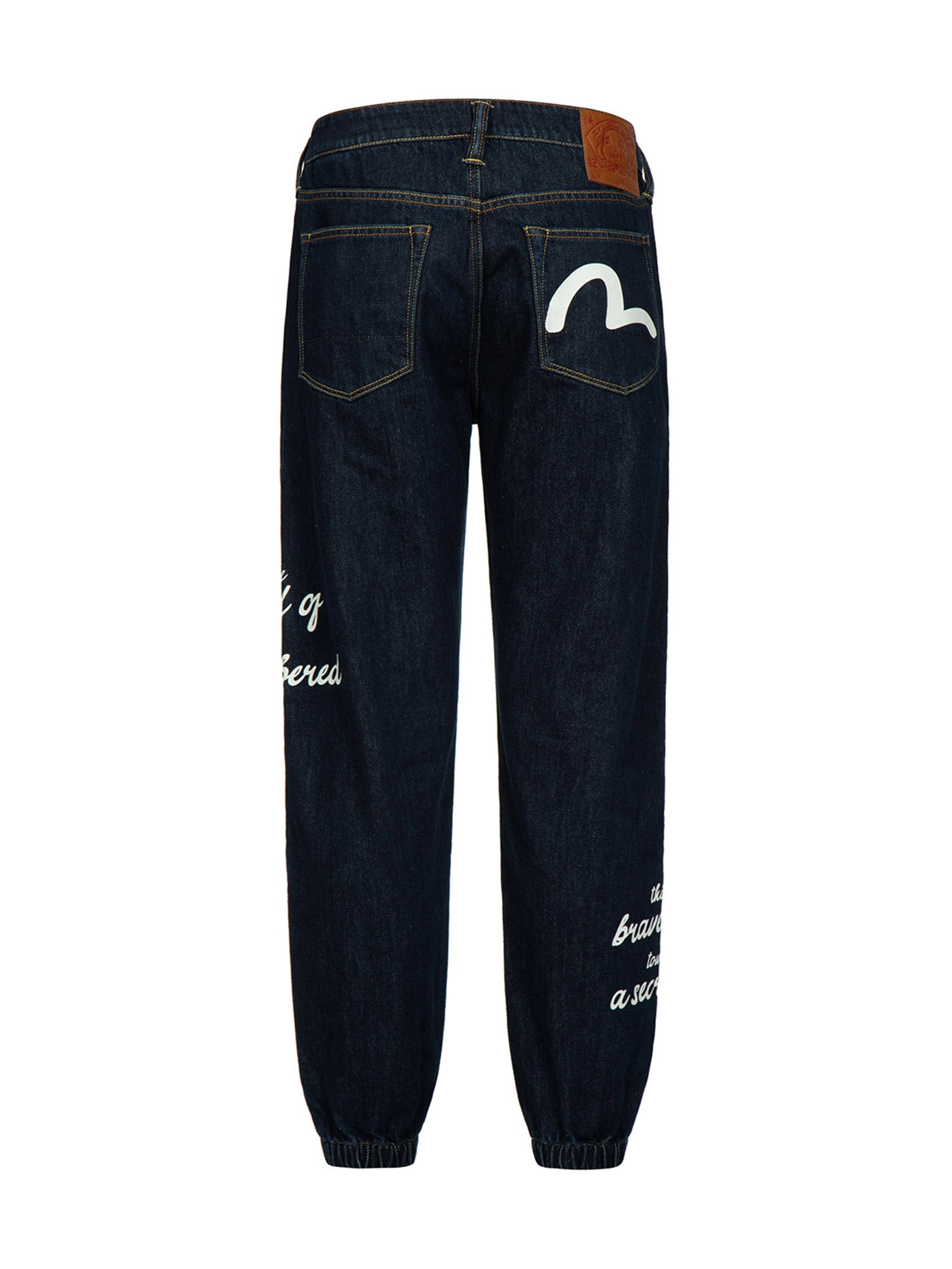 SLOGAN AND SEAGULL PRINT REGULAR-FIT JOGGER PANTS - 12