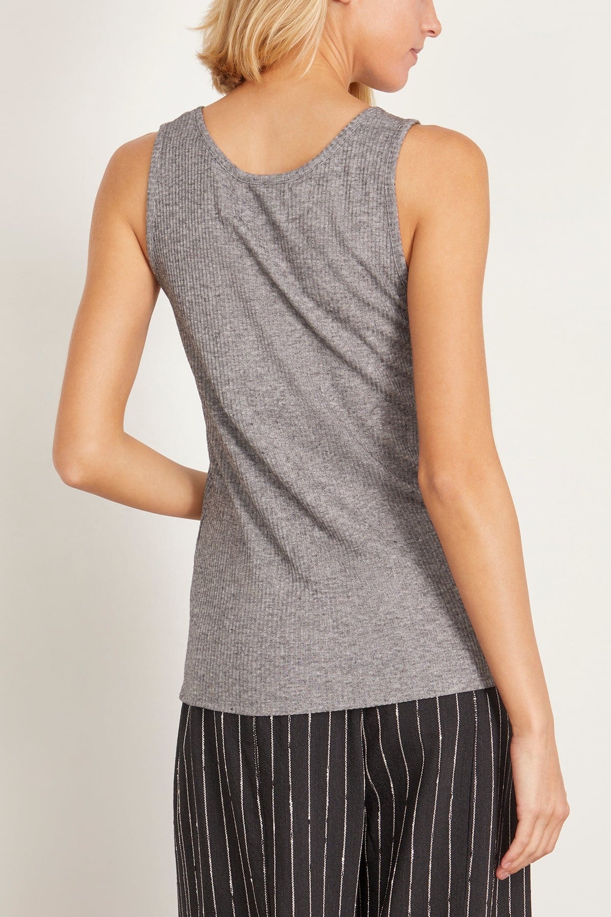 Alicudi Tank Top in Grey Melange - 4