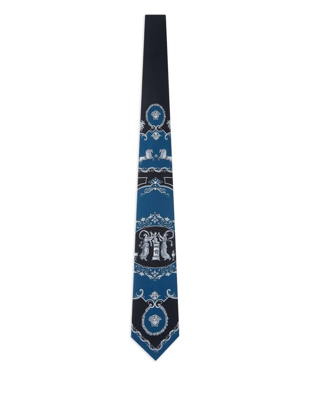 printed silk tie - 1