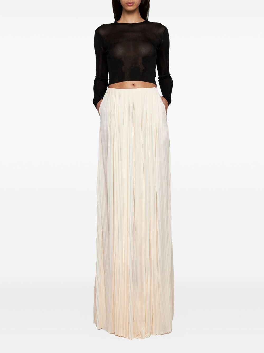 pleated maxi skirt - 2