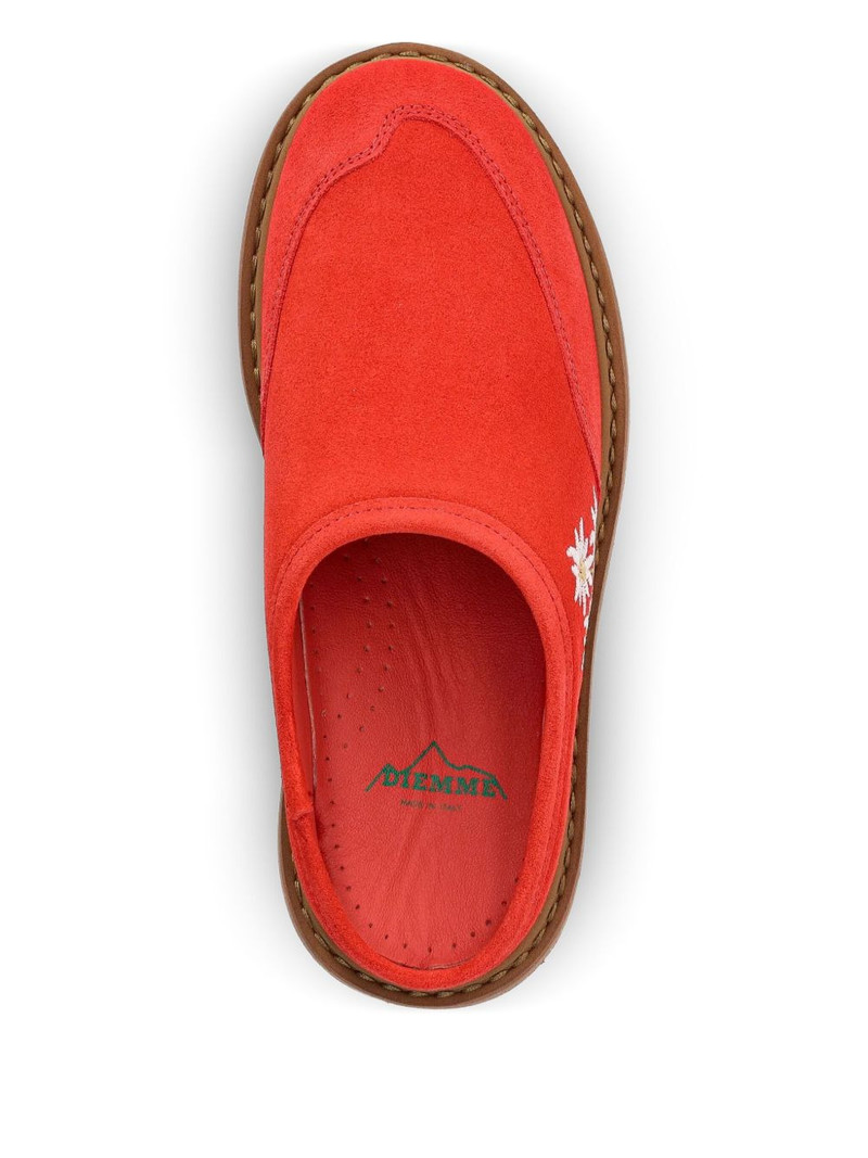 Maggiore Stella Alpina embroidered platform mules 4
