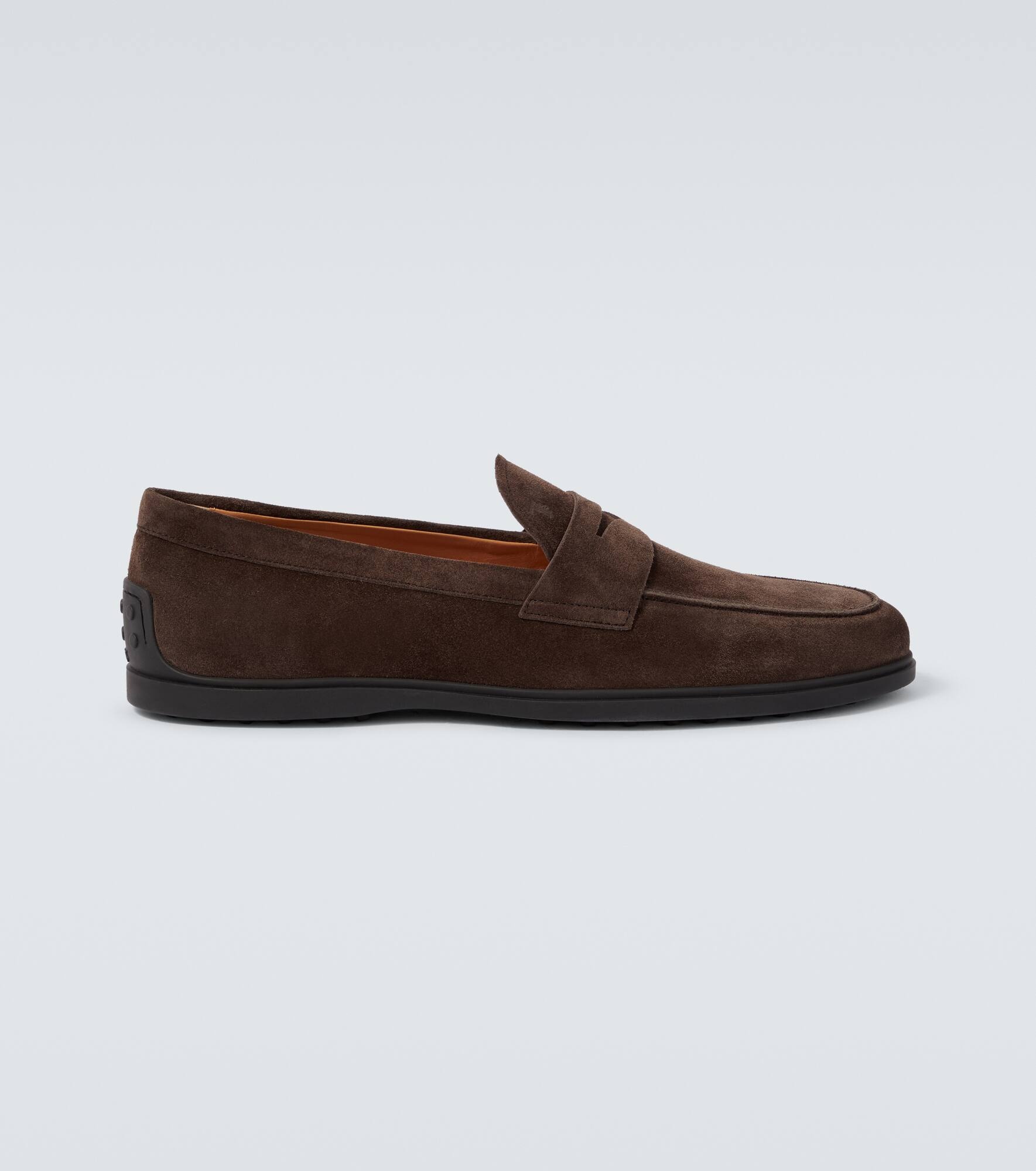 Suede penny loafers - 1