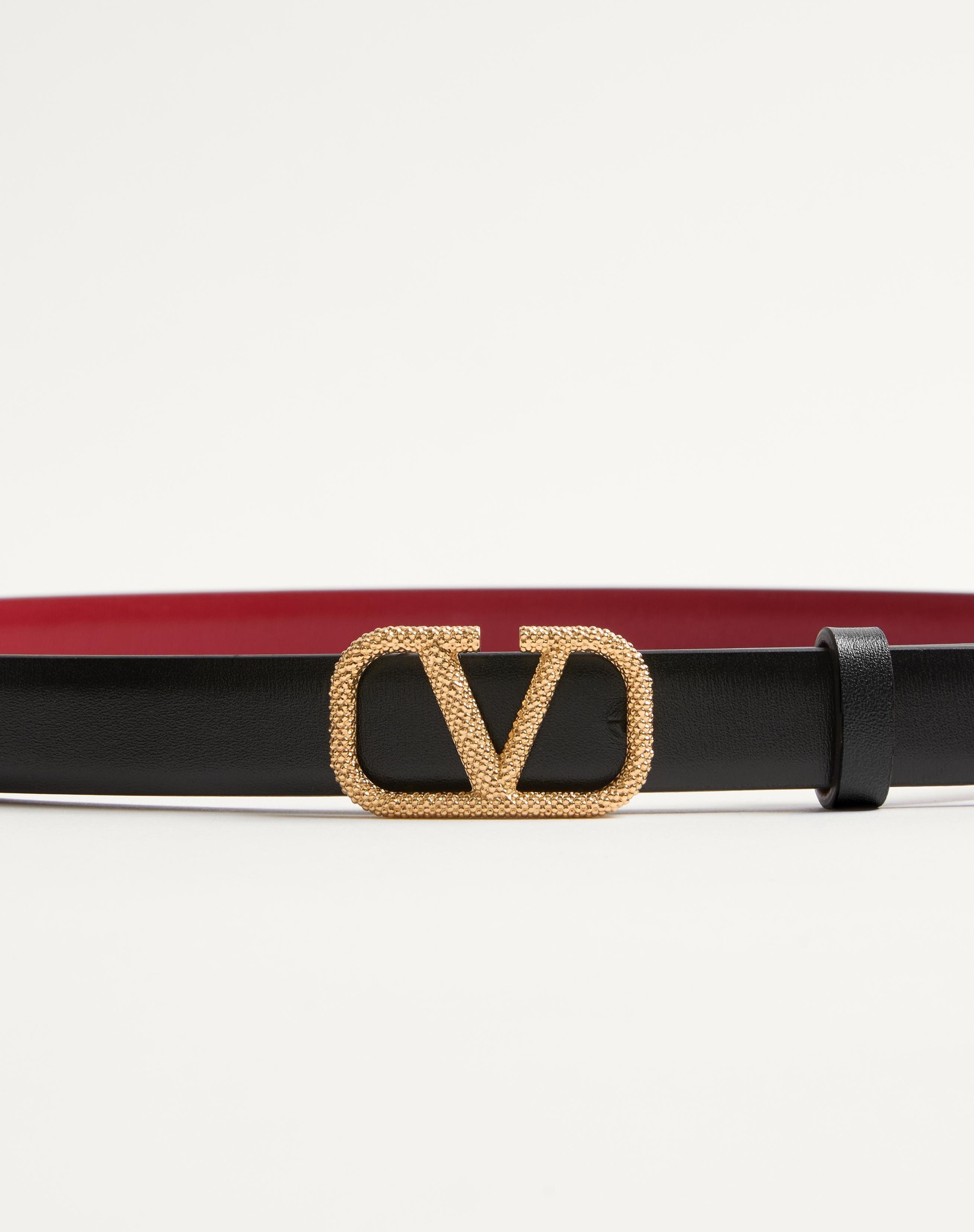 VLOGO SIGNATURE REVERSIBLE BELT IN 20 MM CALFSKIN - 2