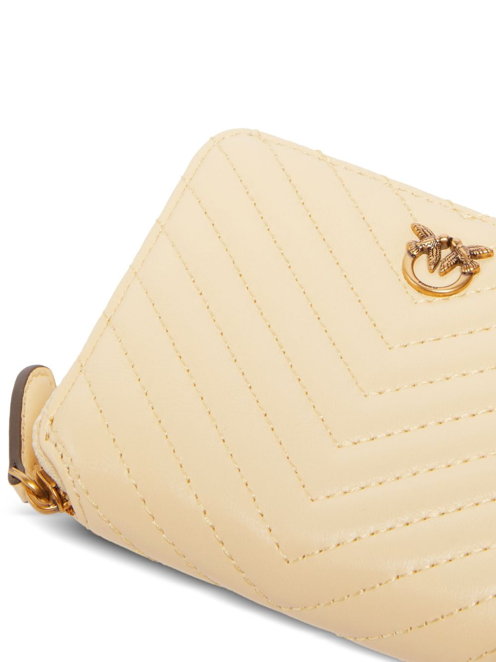 chevron-quilted zipped wallet - 4