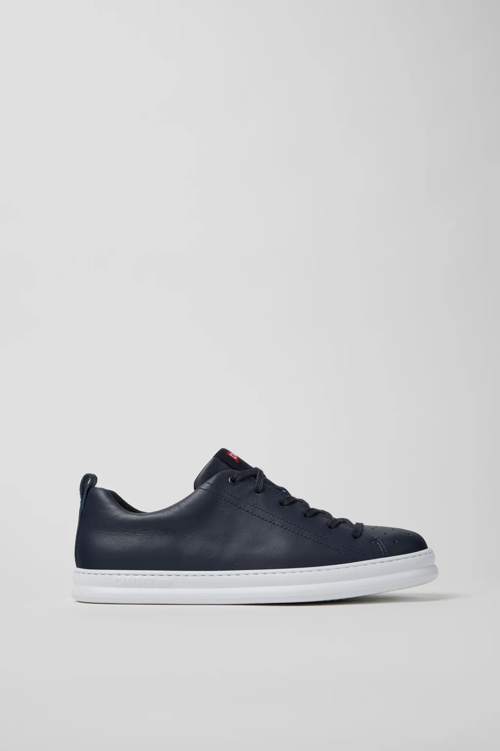 Blue Leather Sneakers for Men. - 1
