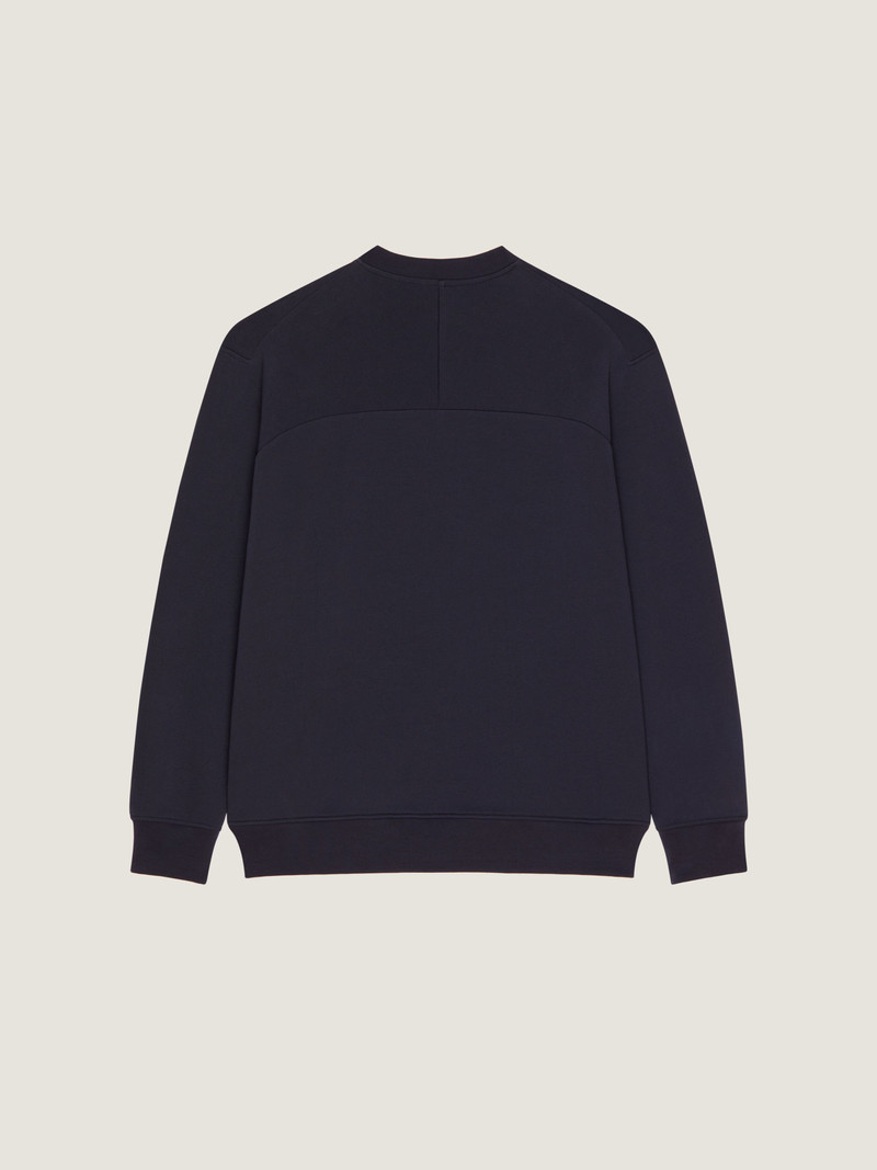SWEATSHIRT IN FLEECE WITH GIVENCHY PARIS GROS GRAIN 3