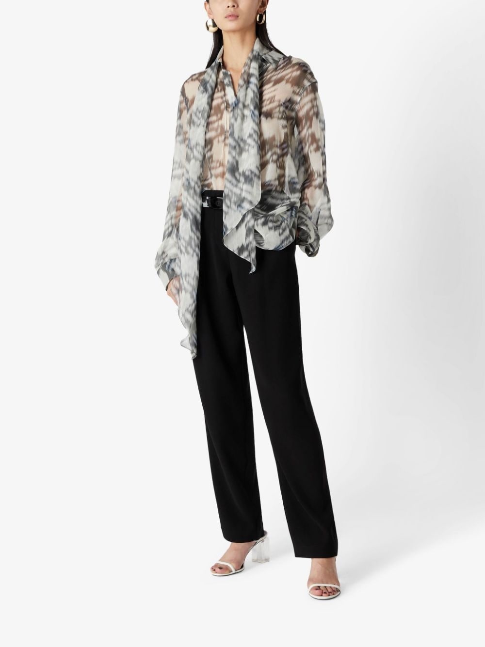 tailored straight-leg trousers - 2