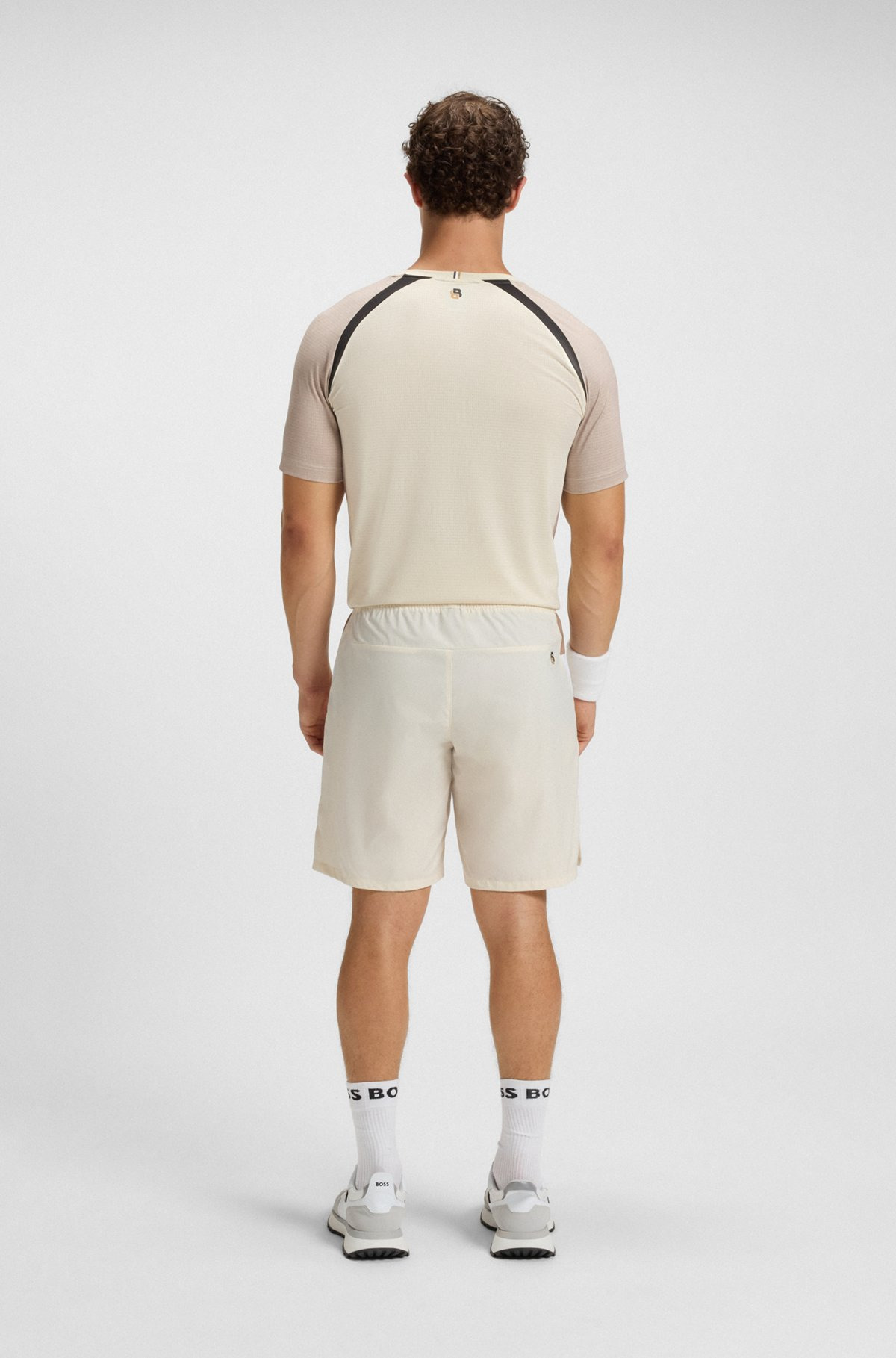 ACTIVE TENNIS SHORTS IN STRETCH FABRIC WITH MOISTURE MANAGEMENT - 4
