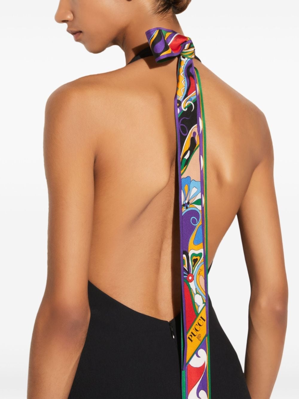 halterneck maxi dress - 5