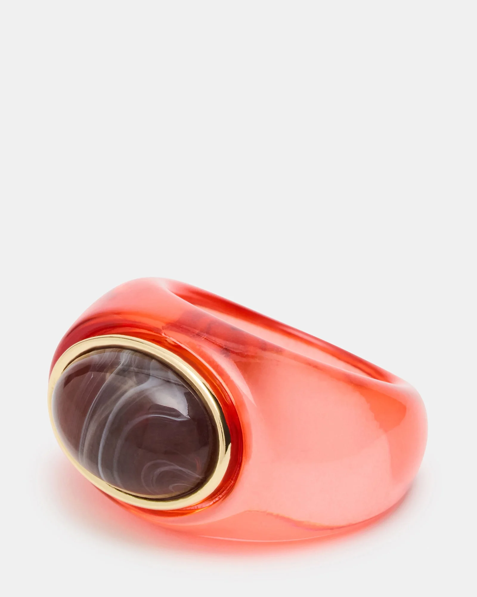 OVAL-CUT JELLY RING RED - 1