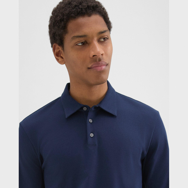 Long-Sleeve Polo Shirt in Cotton Jersey 5