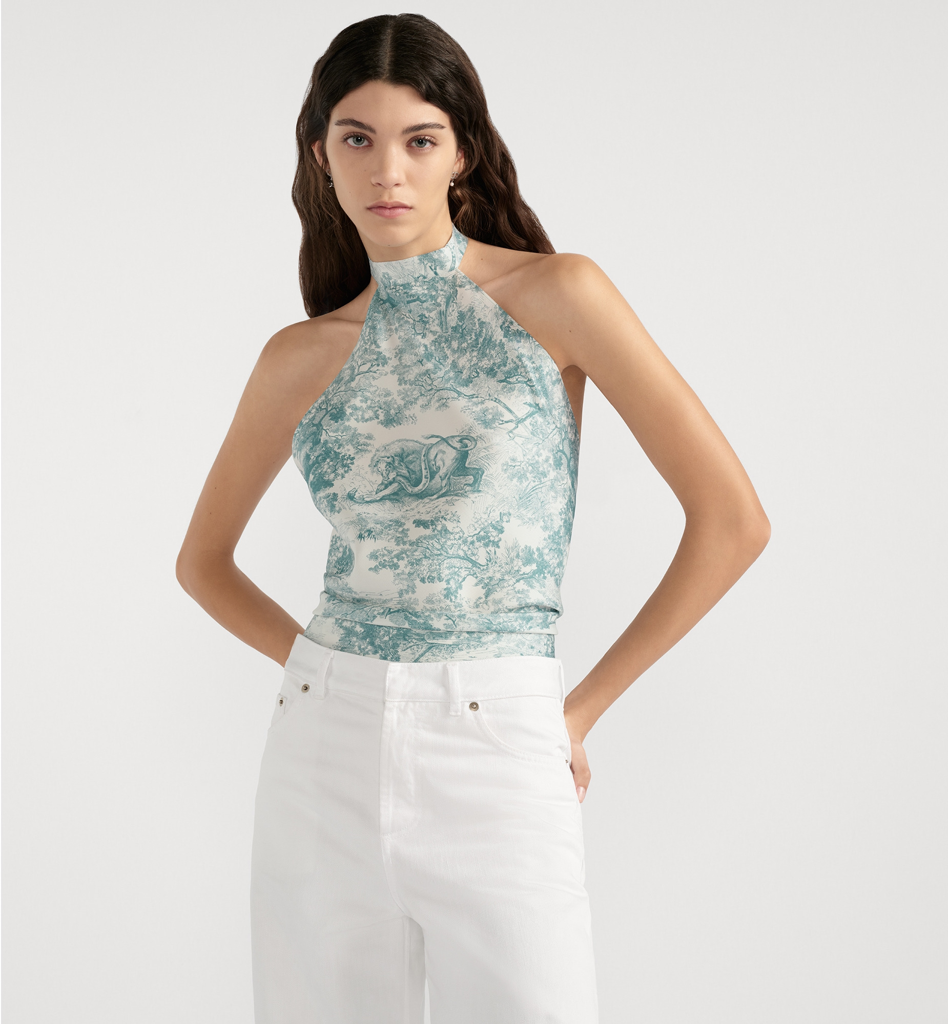 Dioriviera Toile de Jouy Sauvage Dior Silk Top - 3