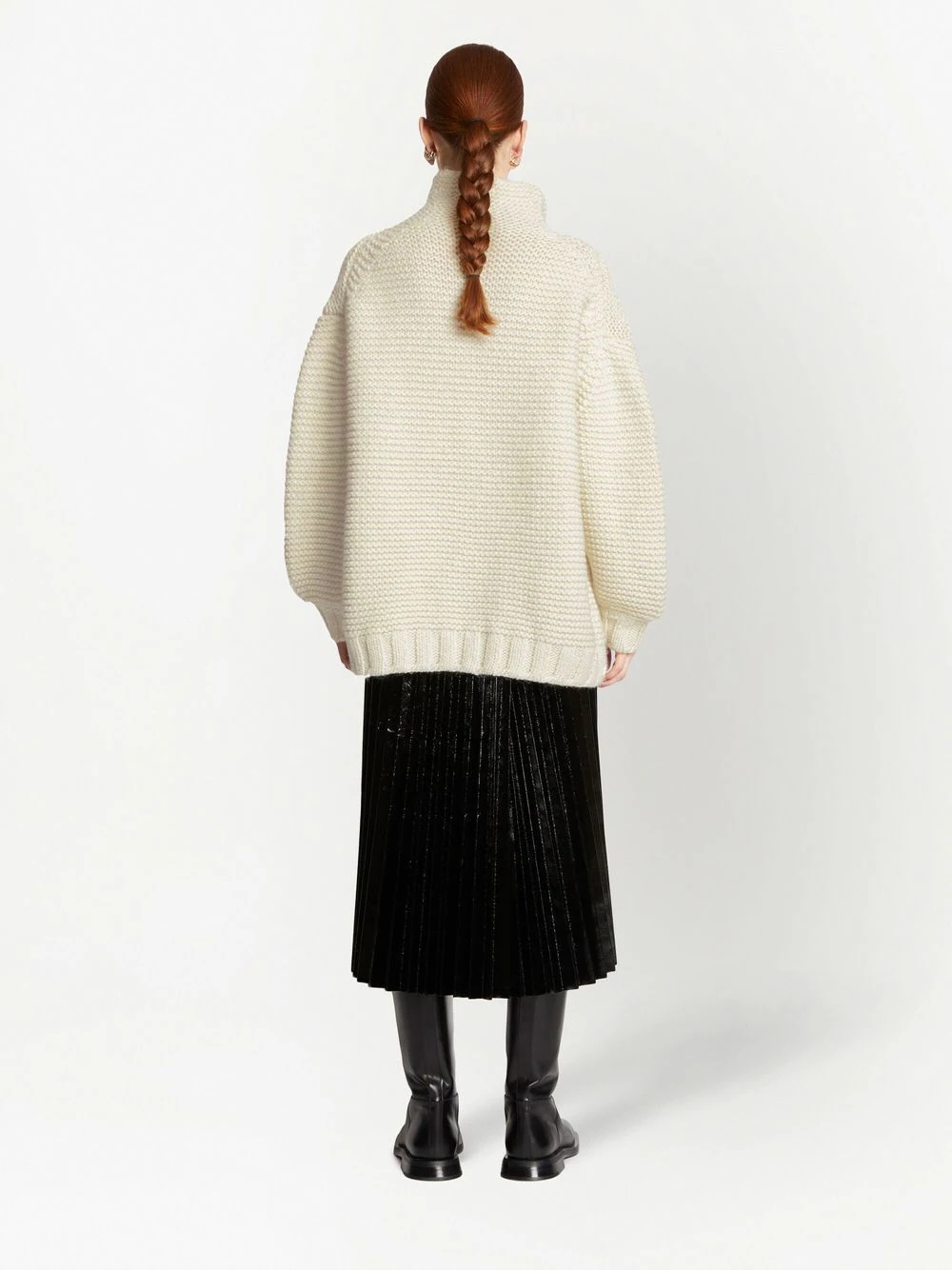roll-neck chunky-knit jumper - 4