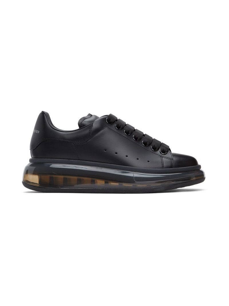 transparent sole lace-up sneakers - 1