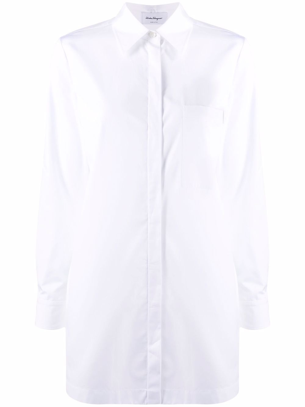 longline cotton shirt - 1