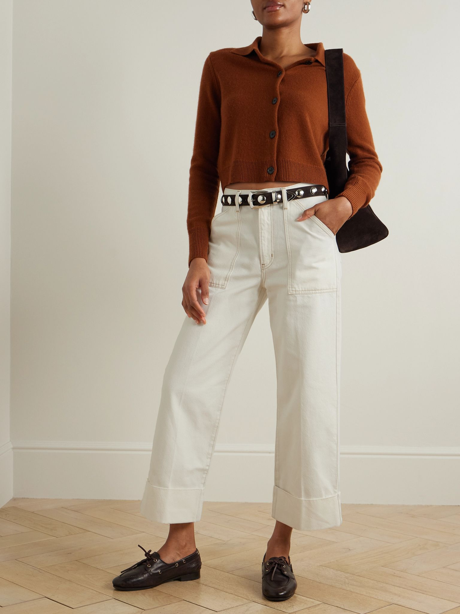 The Utility high-rise straight-leg jeans White - 2