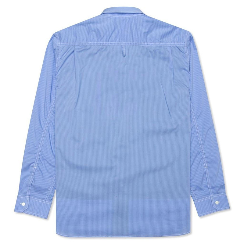 Junya Watanabe MAN JUNYA WATANABE MAN MIXED FABRIC SHIRT - BLUE/NAVY outlook